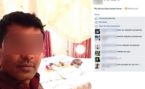 Man Posts Selfie With Dead Uncle, Image Goes Viral
