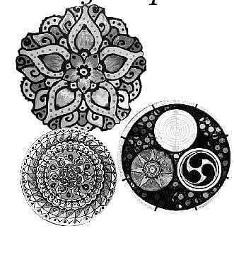 Contemplating on Mandala Glass Paints