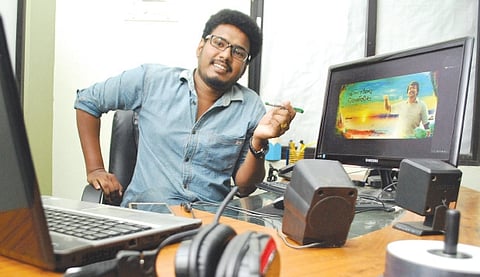 Acting Apart, Aneesh Has His Hands Full with Movie Poster Works