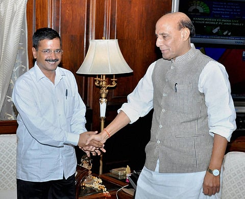 Strike a Conciliatory Chord, Rajnath Tells Kejriwal