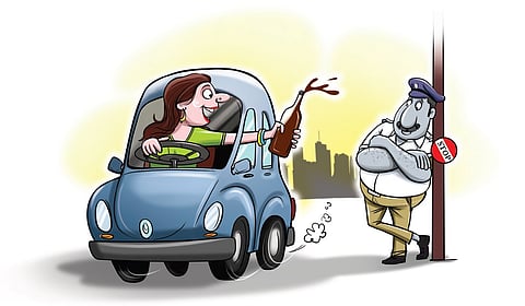 Drunk Women Drivers Invisible to Cops' Eyes?