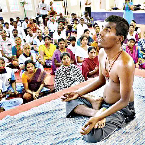 Yoga, The Inner Light Guiding Diffabled Thanjavur Student
