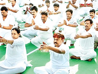Yogasana Secret of his Fitness, Claims Vijaykant