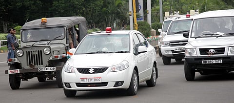CM Convoy Held up, Mins Take Bike Route 
