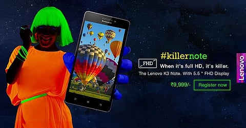 Flipkart to Start Sale of Lenovo K3 Note From 3 pm Today