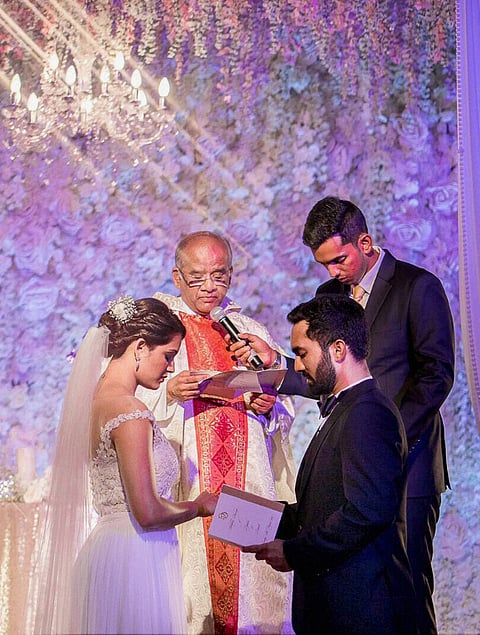 Dinesh Karthik and Dipika Pallikal at Their Wedding Ceremony