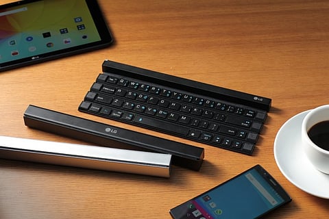 LG Unveils a New Bluetooth Keyboard ‘Rolly’ That Folds Into a Stick