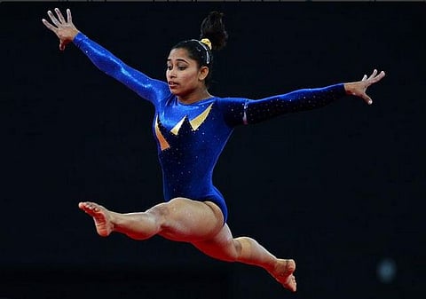 Dipa Karmakar bags bronze at the asian gymnastic championships. | Picture taken from Sports Authority of India twitter ( for display purpose only)