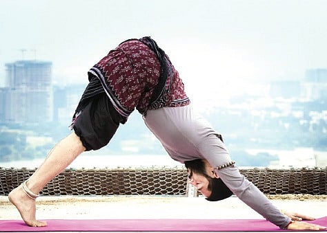 Parvatasana Variation