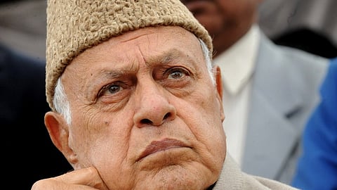 National Conference patron Farooq Abdullah.