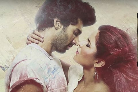 Fitoor movie poster starring Aditya Roy Kapoor and Katrina Kaif