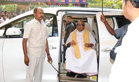 DMK president  Muthuvel Karunanidhi