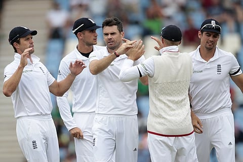 England's bowler Jimmy Anderson. |AFP