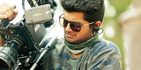 Vishnu Sarma on the set