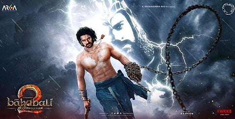 First teaser poster, as revealed by the filim's director SS Rajamouli's in his twitter handle.