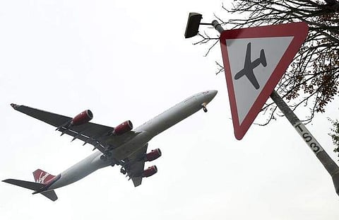 A Virgin Atlantic aircraft comes in to land at Heathrow airport in west London. (Photo | Reuters)