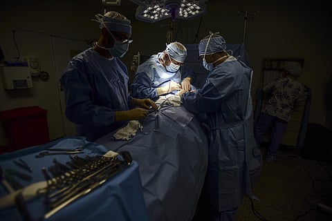 Dr. Reynold Lopez, one of the few surgical oncologist on the Island and teacher at the University of Puerto Rico school of medicine. | AP