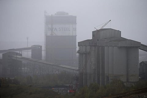 A general view shows the Tata Steel works | REUTERS