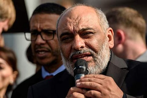 Bulent Yildirim, President of the Turkish non-governmental organisation (NGO) 'Foundation for Human Rights and Freedoms and Humanitarian Relief (IHH)' speaks to journalists (Photo|AFP)