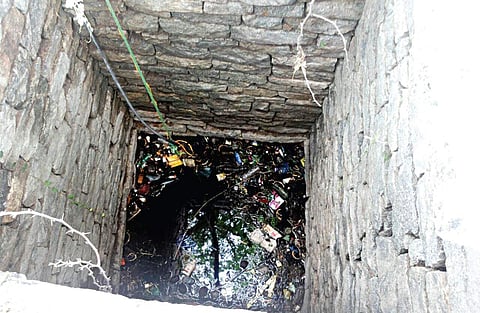 The well where the body of the girl was found | Express