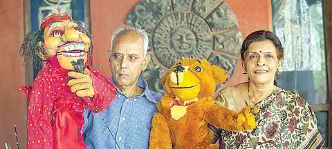 Ratnamala with her dolls