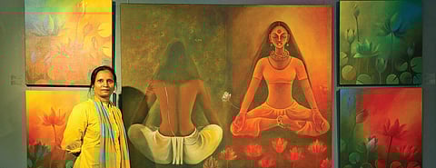 Manisha Raju and her paintings/Sunish P Surendran