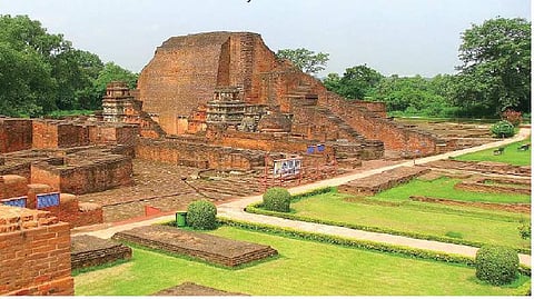 The ruins of Nalanda University