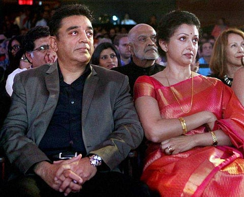 Actors Kamal Haasan and Gautami (File | PTI)