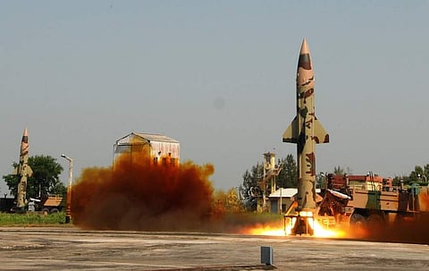 Prithvi-II Ballistic missiles.(EPS)