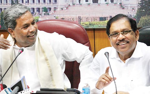 Chief Minister Siddaramaiah and Home Minister Parameshwara (File photo)