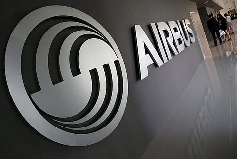An Airbus signage is pictured at the new Airbus Asia Training Centre in Singapore April 18, 2016. | Reuters