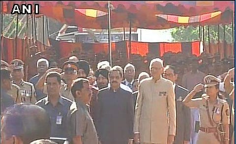 Tributes being paid on 8th anniversary of the 26/11 Mumbai terror attack. | Picture Courtesy: ANI