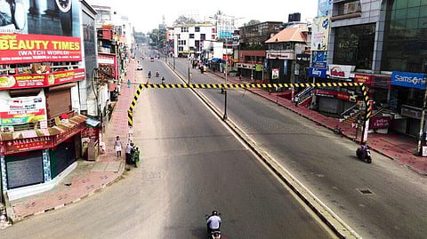 The city minus its life: East Fort in Thiruvananthapuram during the state wide harthal called by LDF on Monday.(BP Deepu |EPS)