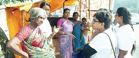 The crew talks to people Sunish P Surendran