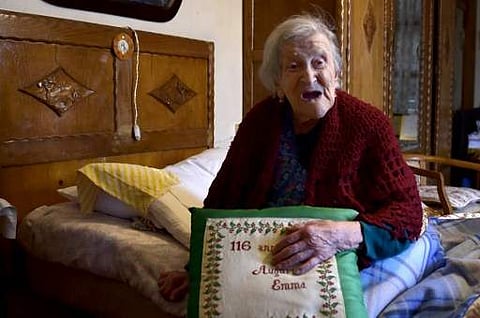 Emma Morano is the oldest living person in the world, and the only one left who has touched three centuries. | AFP