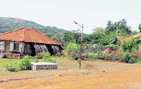 A view of Talewadi village in Bhimgad Wildlife Sanctuary limits of Khanapur taluk in which Beeru Kolpate resides