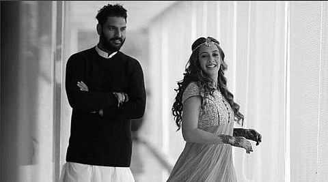 Cricketer Yuvraj Singh is all set to tie knot with his long-term girlfriend Hazel Keech today (Instagram via @yuvrajsinghfc)