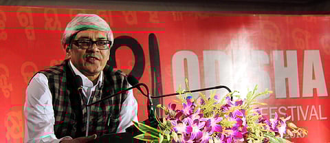 Bibek Debroy talks on relevance of The Mahabharata at OLF-2016 in Bhubaneswar on Sunday | Express