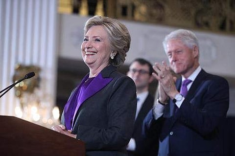 Democratic presidential candidate Hillary Clinton speaks in New York, Wednesday, Nov. 9. (Photo | AP)