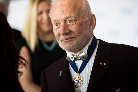Buzz Aldrin, the second man to walk on the moon. (AP)