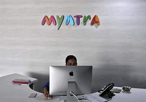 An employee works inside the office of Myntra in Bengaluru, May 6, 2015. | Reuters