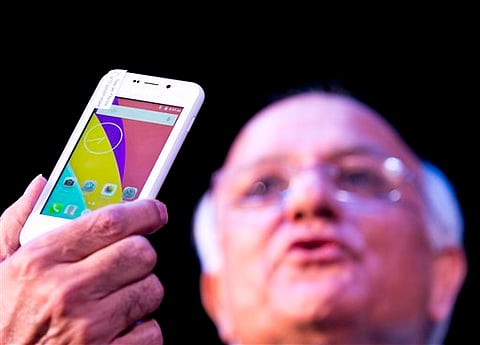 'Freedom 251' phone. (File photo)