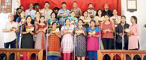 Choir rehearses at Pattoor Church in the  city   Manu R Mavelil
