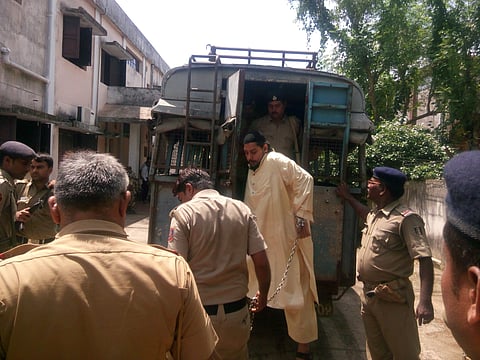 Suspected AQIS operative Abdul Rehman being taken for production before JMFC..court, Salepur in Cuttack (File | PTI)