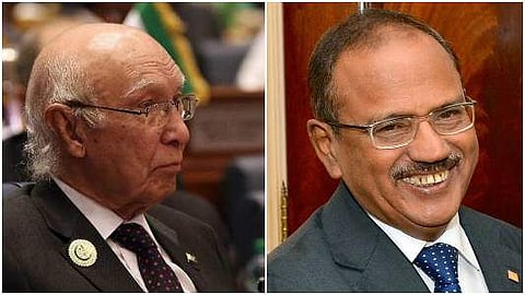 Sartaj Aziz and Ajit Doval