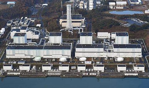 This aerial photo shows Fukushima Dai-ni nuclear power plant in Futaba, Fukushima Prefecture following a strong earthquake Tuesday, Nov. 22, 2016. | AP