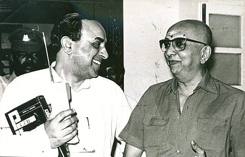 Originally known as Srinivasa Iyer Ramaswamy, he was fondly addressed and remembered as Cho. Here he is with Subramanian Swamy.(Express Archives)