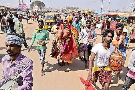 Excitement Grips Medaram as Sarakka Set to Arrive Today