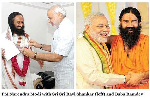 For Brand Modi, Endorsing New Age Gurus Tiny Price to Win Over Classes and Masses Alike