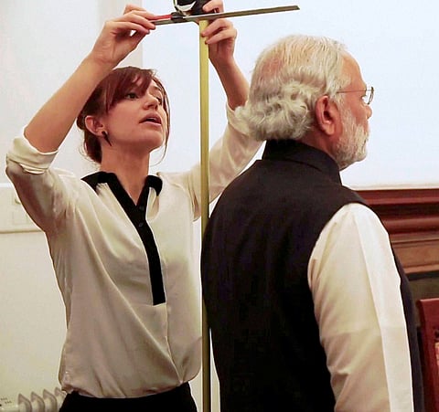 PM Narendra Modi Gets Measured for Madame Tussauds Wax Museum